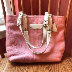 Pink Leather Coach Bag